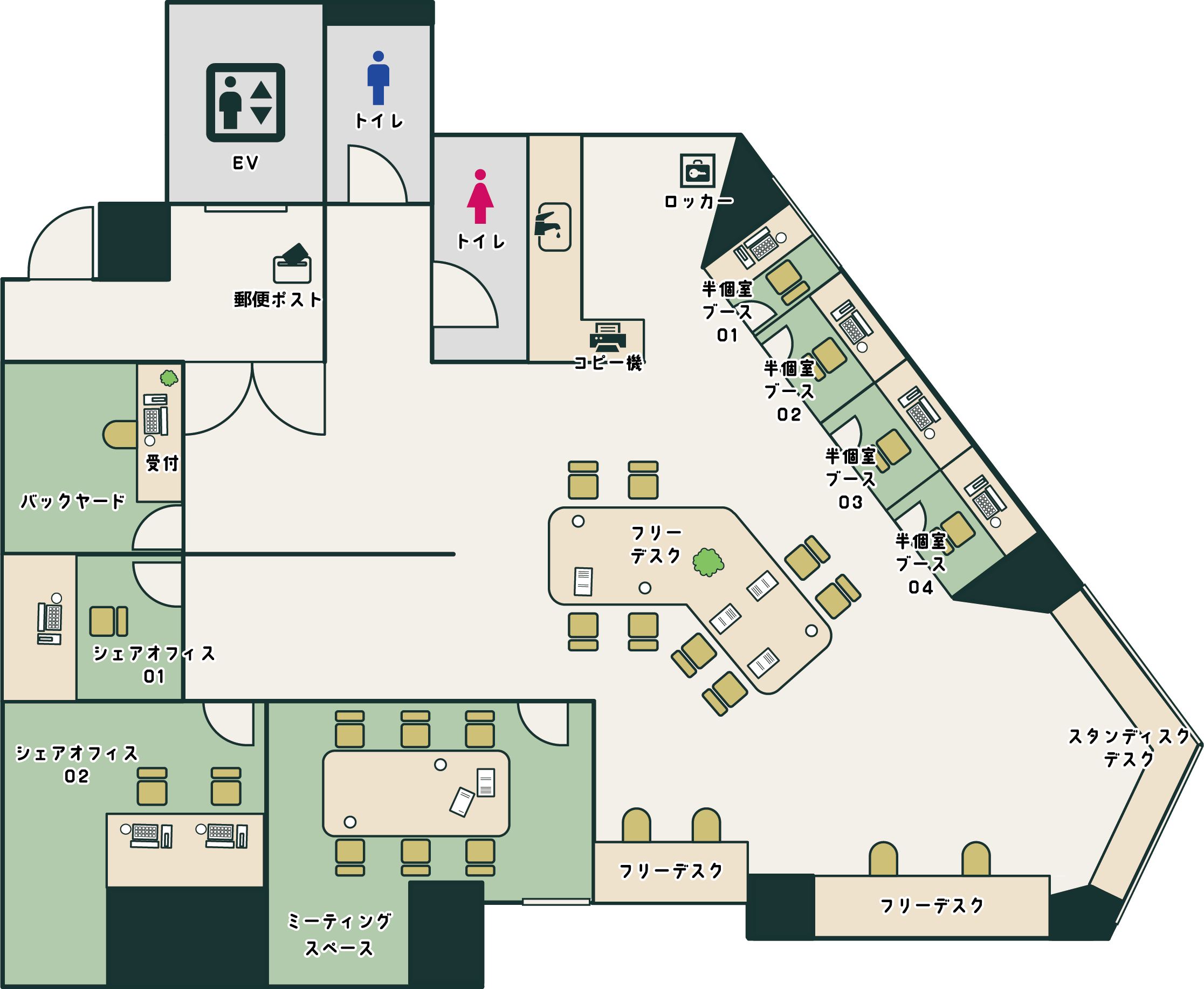 フロアマップ図